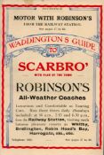 Waddington's Guide to Scarborough book. 70 pages. Publisher's paper covers, including many local