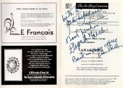 Theatre Royal Brighton programme for 'Anastasia', July 1976. Signed by Nyree Dawn Porter, Peter