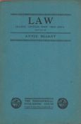 Annie Besant Law Leading articles from New India published by The Theosophical Publishing House.