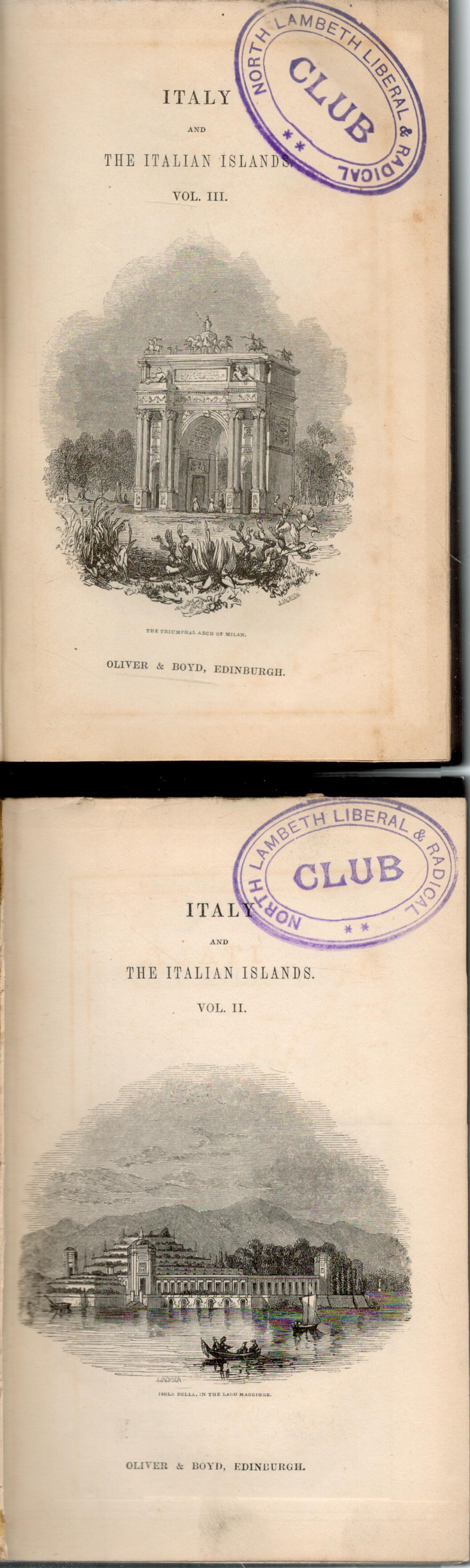 William Spalding Esq. Italy and the Italian Islands from the earliest ages to present time. - Image 2 of 2