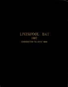 Linen map. Liverpool Bay 1967. Approximately 41 x 34 . Surveyed by the Marine Surveyor of the Mersey