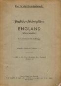 Nur Für den Dienstgebrauch! Stadtdurchfahrtplane England (ohne London) 2. Verbesserte Auflage. A