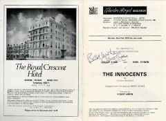 Theatre Royal Brighton programme for 'The Innocents', April 1976. Signed by Sylvia Syms. We