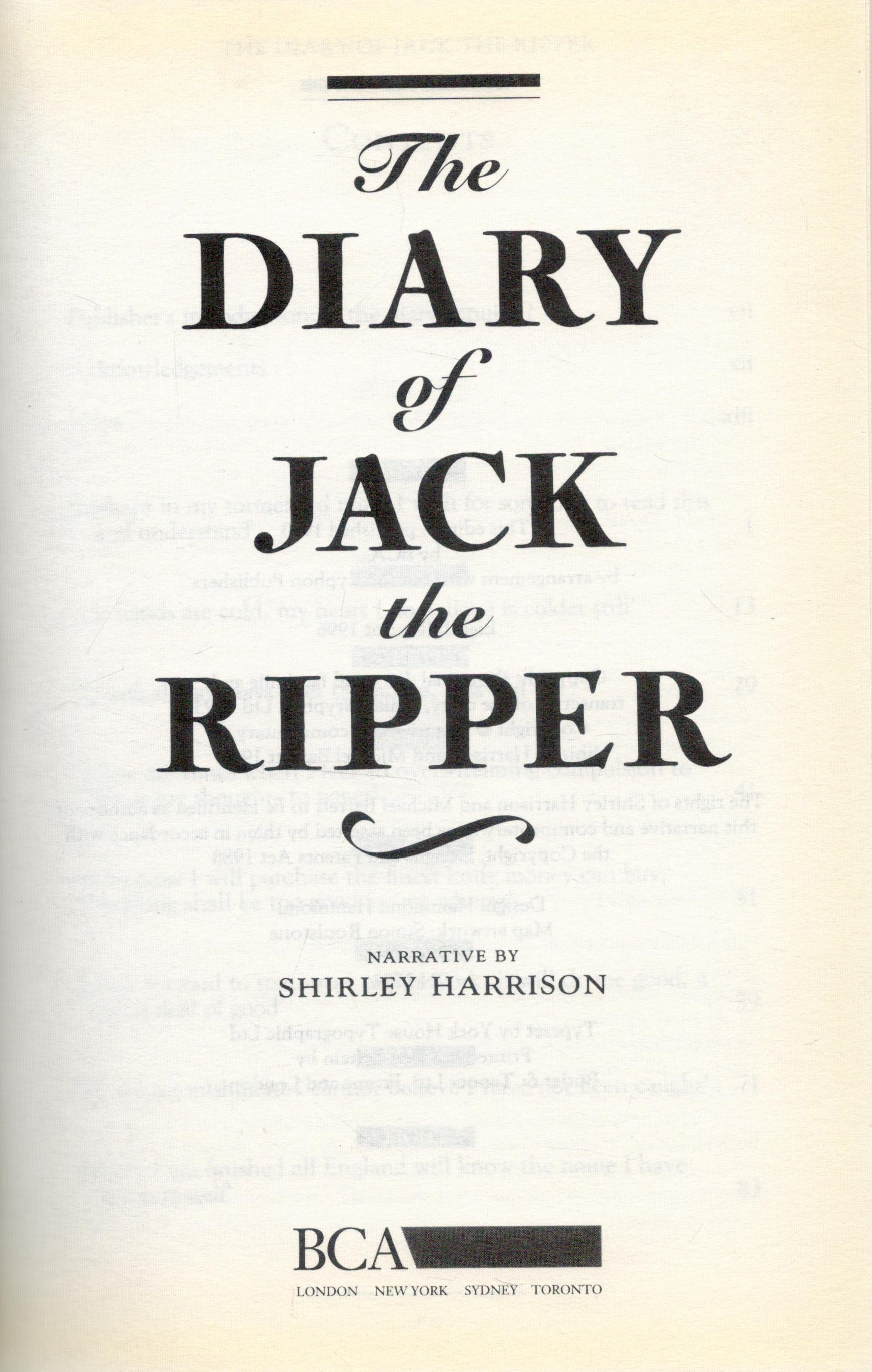 The Diary of Jack The Ripper - The Discovery, The Investigation, The Authentication narrative by - Image 2 of 3