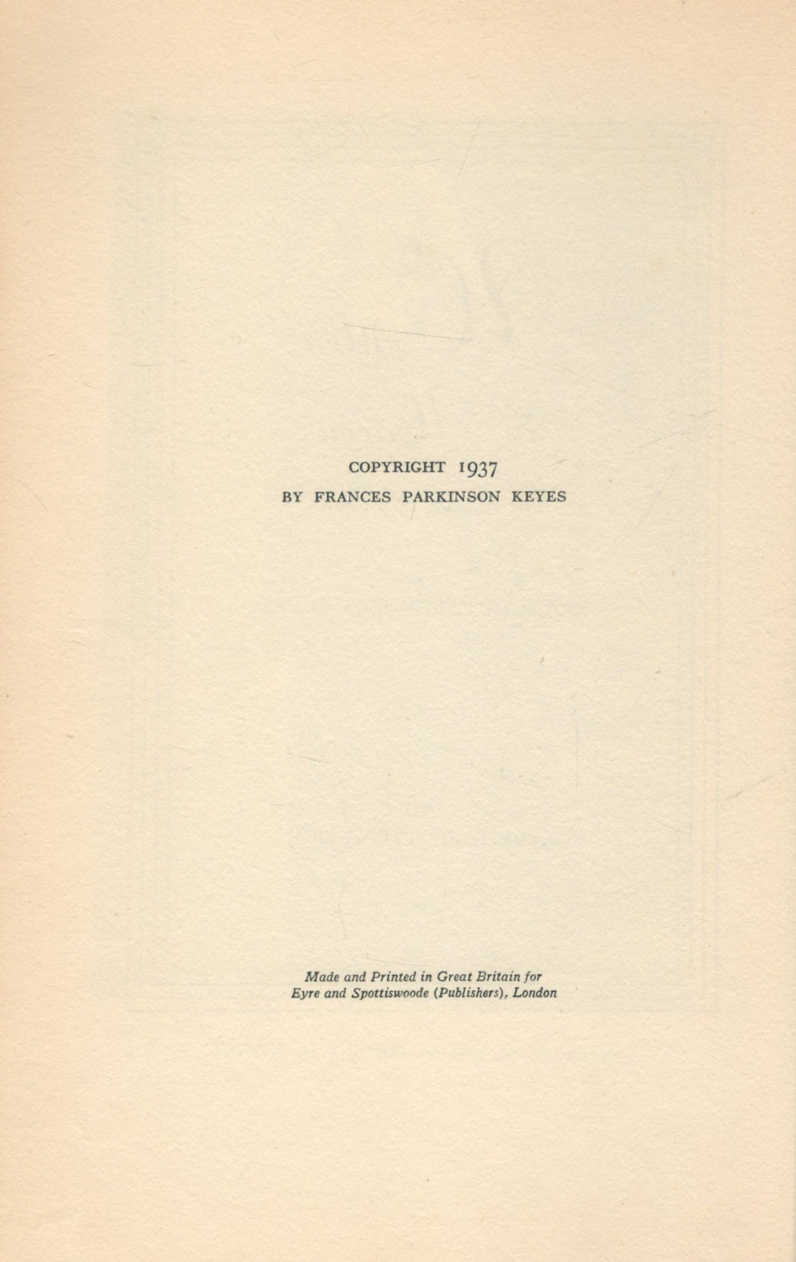 Written in Heaven - The Making of a Saint by Frances Parkinson Keyes 1937 First Edition Hardback - Image 3 of 3