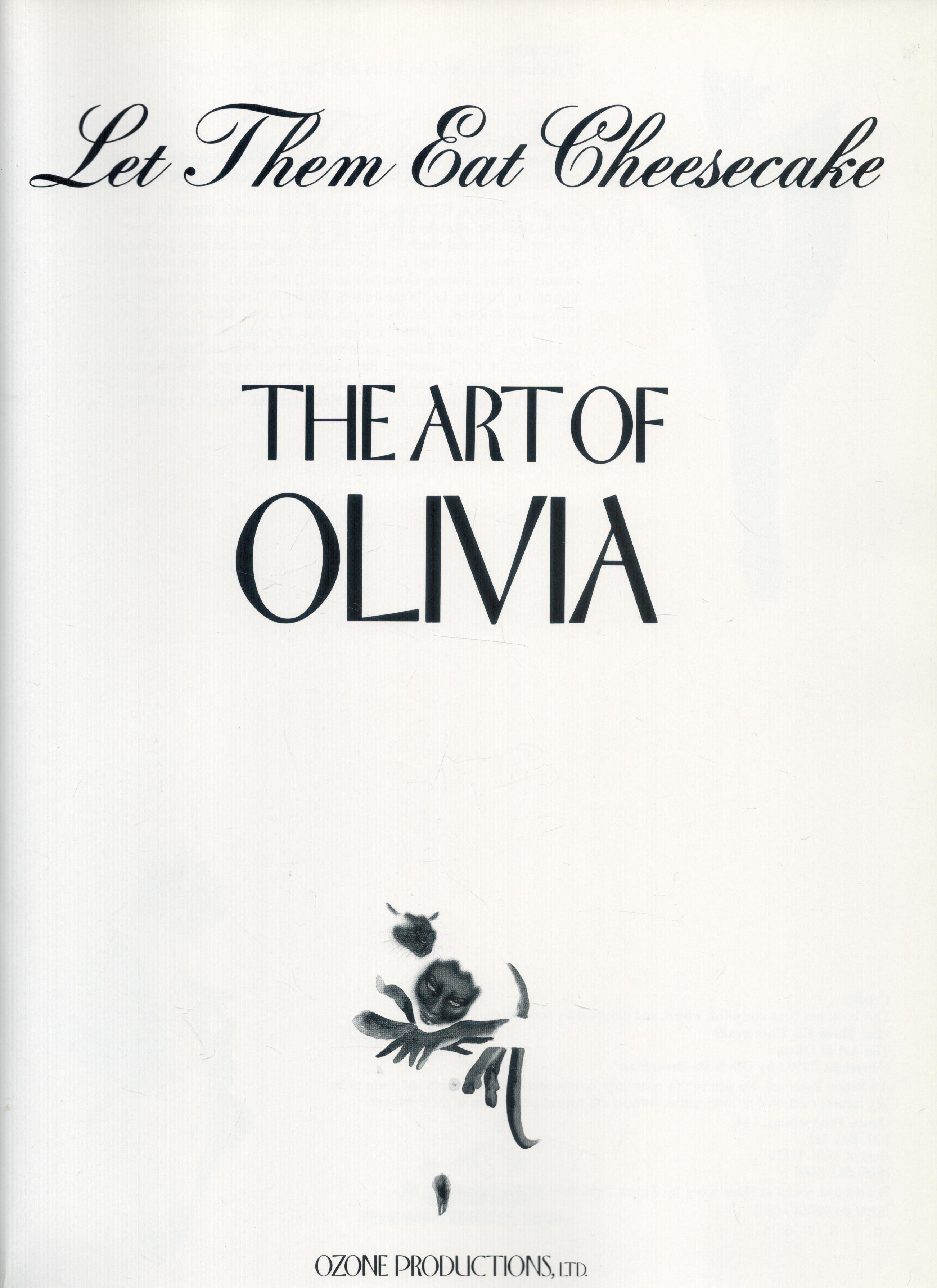 The Art of Olivia - Let Them Eat Cheesecake Edited by Joel Beren 1993 First Edition Hardback Book - Image 2 of 3