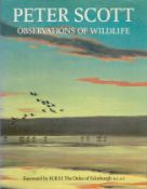 Observations of Wildlife by Peter Scott 1980 First Edition Hardback Book with 111 pages published by
