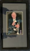 Humphrey Lyttelton signed 12x7 mounted and framed colour Radio 2 promo photo. Humphrey Richard