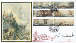 Andrew Lambert signed Battle of Trafalgar Bicentenary FDC. 18/10/05 Whitehall postmark. All