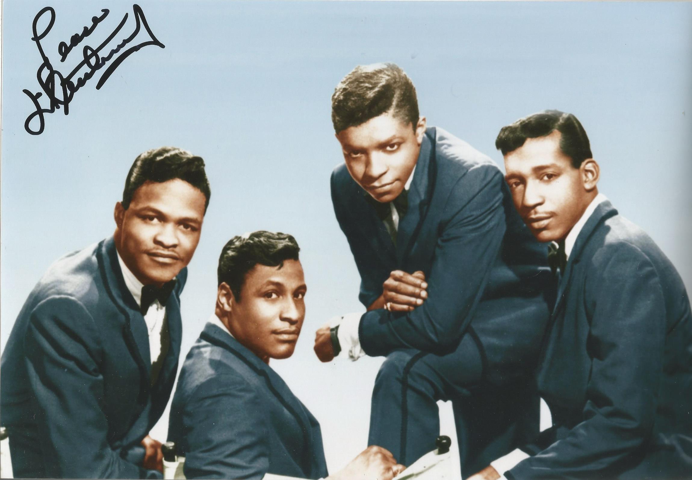 Vocal Group Little Anthony and the Imperials 12x8 colour photo signed by Jerome Anthony Gourdine.