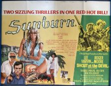 Sunburn 1979 British-American comedy detective film Original Colour Movie Poster. Measuring approx