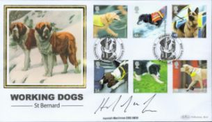 Hamish Macinnes OBE signed Working Dogs FDC. 5/2/2008 Solihull postmark. All autographs come with