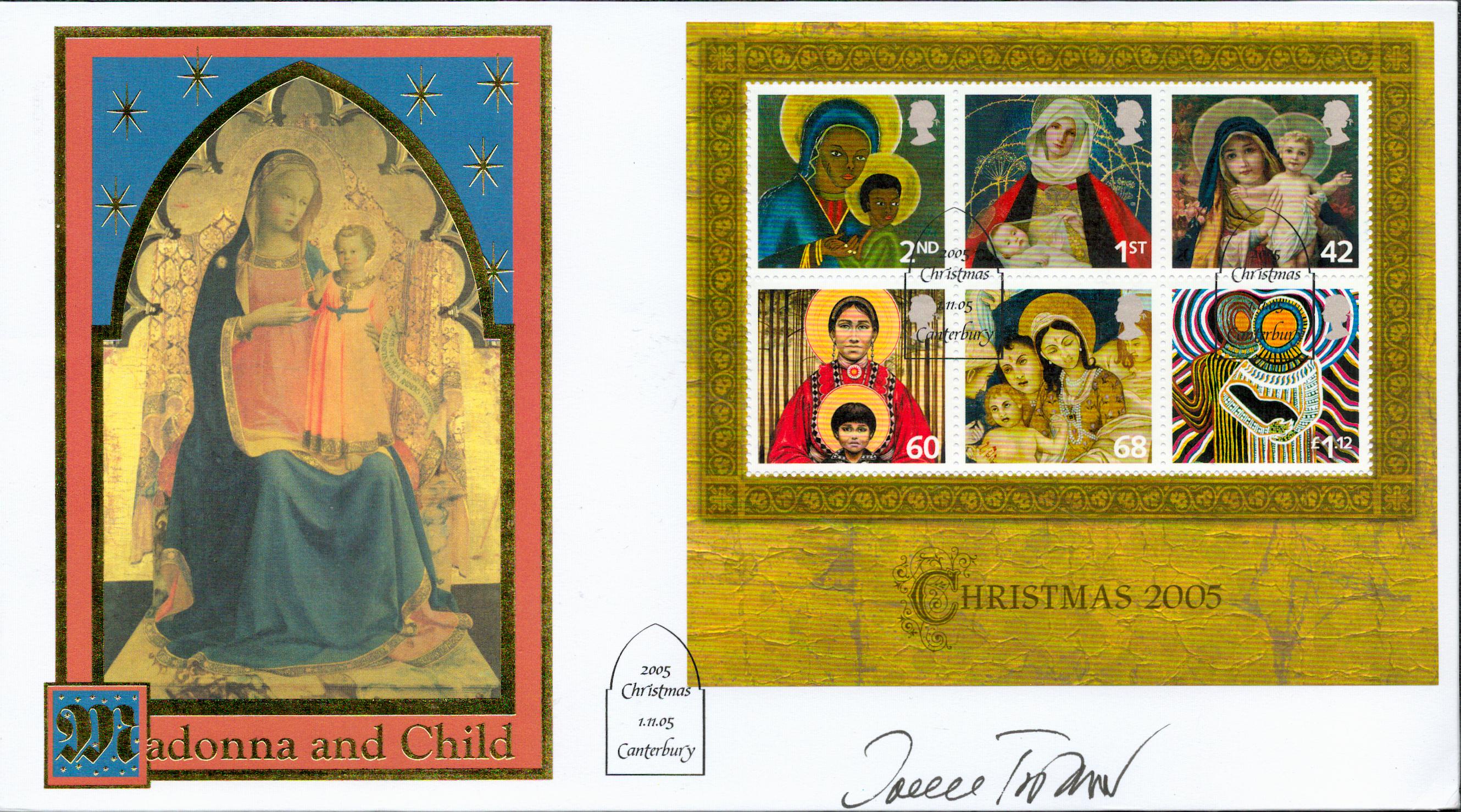 Irene von Treskow signed Christmas 2005 FDC. 1/11/05 Canterbury postmark. All autographs come with a