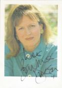 Singer Barbara Dickson signed 10x8 colour image which has been glued to card backing. All autographs