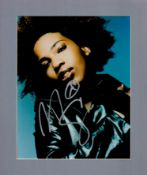 Macy Gray signed 12x10 overall mounted colour photo. Good Condition. All autographs come with a