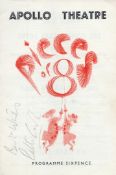 Peter Cook Signed Apollo Theatre Shaftesbury Programme from 1959. Signed in pencil. Fair