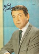 Actor Gene Berry Signed 10 x 8 inch Colour Magazine Page Cutting. Signed in black ink. Fair