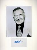 Mel Brooks 16x12 overall mounted signature piece includes signed album page and black and white