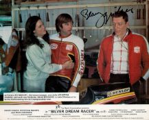 Beau Bridges Signed 10x8 inch Colour Silver Dream Racer Lobby Card. Signed in black ink. Fair