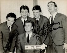 Billy J Kramer signed 7x6 black and white vintage photo pictured with the Dakotas. Good Condition.