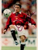 David Beckham signed Manchester United 9x7 colour photo. Good Condition. All autographs come with