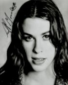 Alanis Morrissette signed 10x8 black and white photo. Good Condition. All autographs come with a