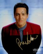 Robert Beltran signed 10x8 Star Trek Voyager colour photo. Good Condition. All autographs come