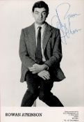 Rowan Atkinson signed Mr Bean 8x6 black and white promo photo. Good Condition. All autographs come