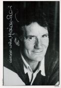 Michael Palin Signed 8 x 5 inch Black and White Photo. Signed in silver ink. Good Condition. All