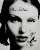 Sophie Ellis Bextor signed 10x8 black and white photo dedicated. Good Condition. All autographs come