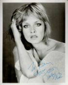 Twiggy Lawson signed 10x8 black and white vintage photo dedicated. Good Condition. All autographs