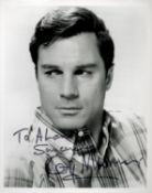 George Maharis signed 10x8 black and white photo dedicated. Good Condition. All autographs come with