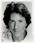 Dustin Hoffman signed 10x8 black and white photo. Good Condition. All autographs come with a