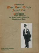 Vesta Tilley signed Grand Theatre Birmingham 1919 vintage programme Miss Vesta Tilley's Farewell