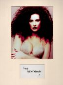 Demi Moore 16x12 overall mounted signature piece includes signed album page and stunning colour