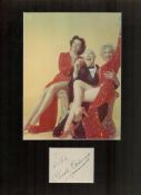 Charles Coburn Signed Signature Piece With Colour Photo, Mounted to an overall size of 16 x 12