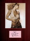 Britney Spears 16x12 overall mounted signature piece includes signed album page and colour photo.
