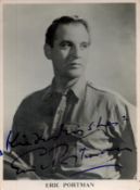 Eric Portman Signed 5 x 4 inch Black and White Vintage Photo. Signed in blue ink. Fair Condition.