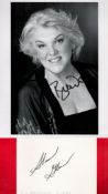 Cagney And Lacey Stars Sharon Gless and Tyne Daly Signed Collection. Gless Signed on a Autograph