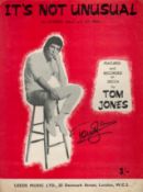 Tom Jones signed Its Not Unusual 12x9 vintage music score sheet. Good Condition. All autographs come