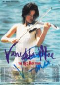 Vanessa Mae Chart Topping Musician Signed Concert Flyer. Good Condition. All autographs come with