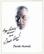 Derek Acorah Late Great Spiritual Medium, Most Haunted 10x8 Inch Signed Photo. Good Condition. All