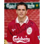 Michael Owen Former Liverpool Footballer 10x8 inch Signed Photo. Good Condition. All autographs come