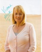 Victoria Alcock Popular British Actress 10x8 inch Signed Photo. Good Condition. All autographs