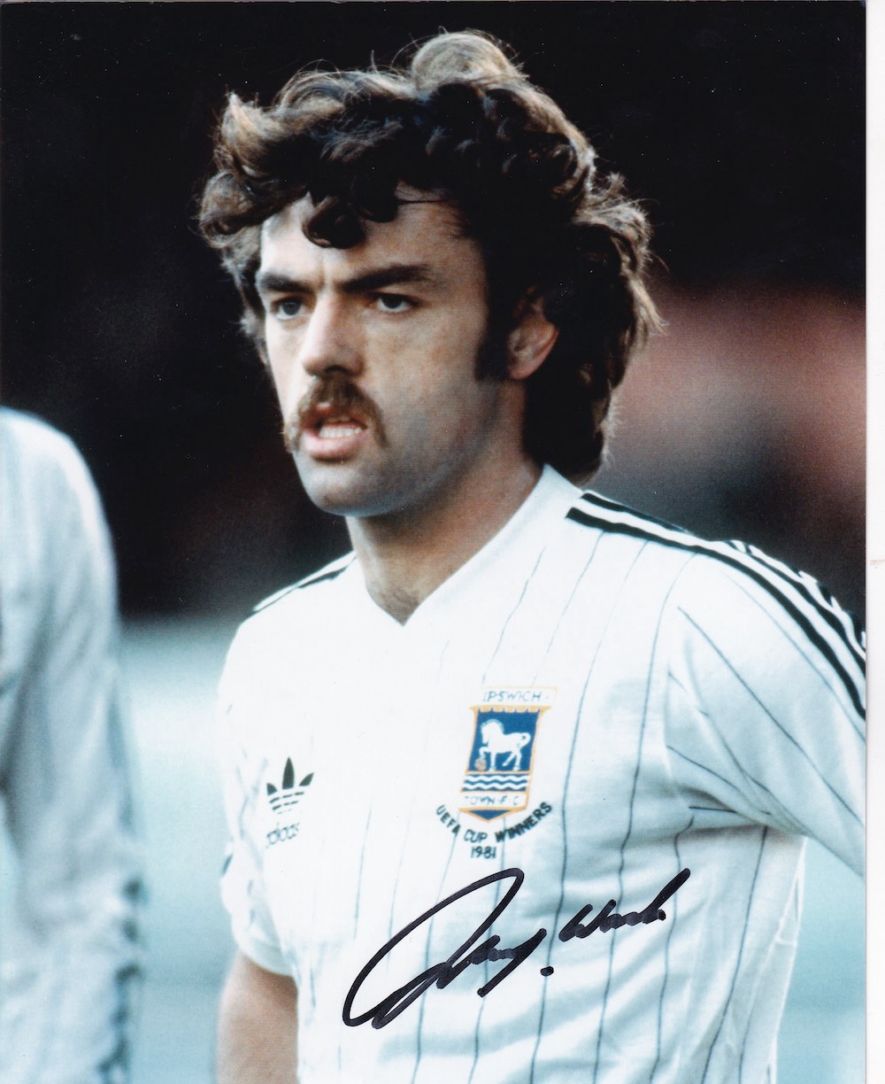 Matt Holland, John Wark Ipswich Footballing Legends Four 10x8 inch Signed Photos. Good Condition.