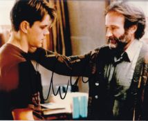 Matt Damon Good Will Hunting Actor 10x8 inch Signed Photo. Good Condition. All autographs come