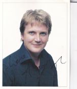 Aled Jones Chart Topping Classical Singer 10x8 inch Signed Photo. Good Condition. All autographs