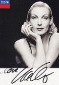 Ute Lemper German Singer and Entertainer Signed 6x4 inch Promo Photo. Good Condition. All autographs