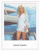 Chantelle Houghton Model and Big Brother TV Celebrity 8x6 inch Signed Photo. Good Condition. All