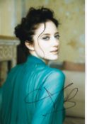 Andrea Riseborough English Actress and Producer 12x8 inch Signed Photo. Good Condition. All